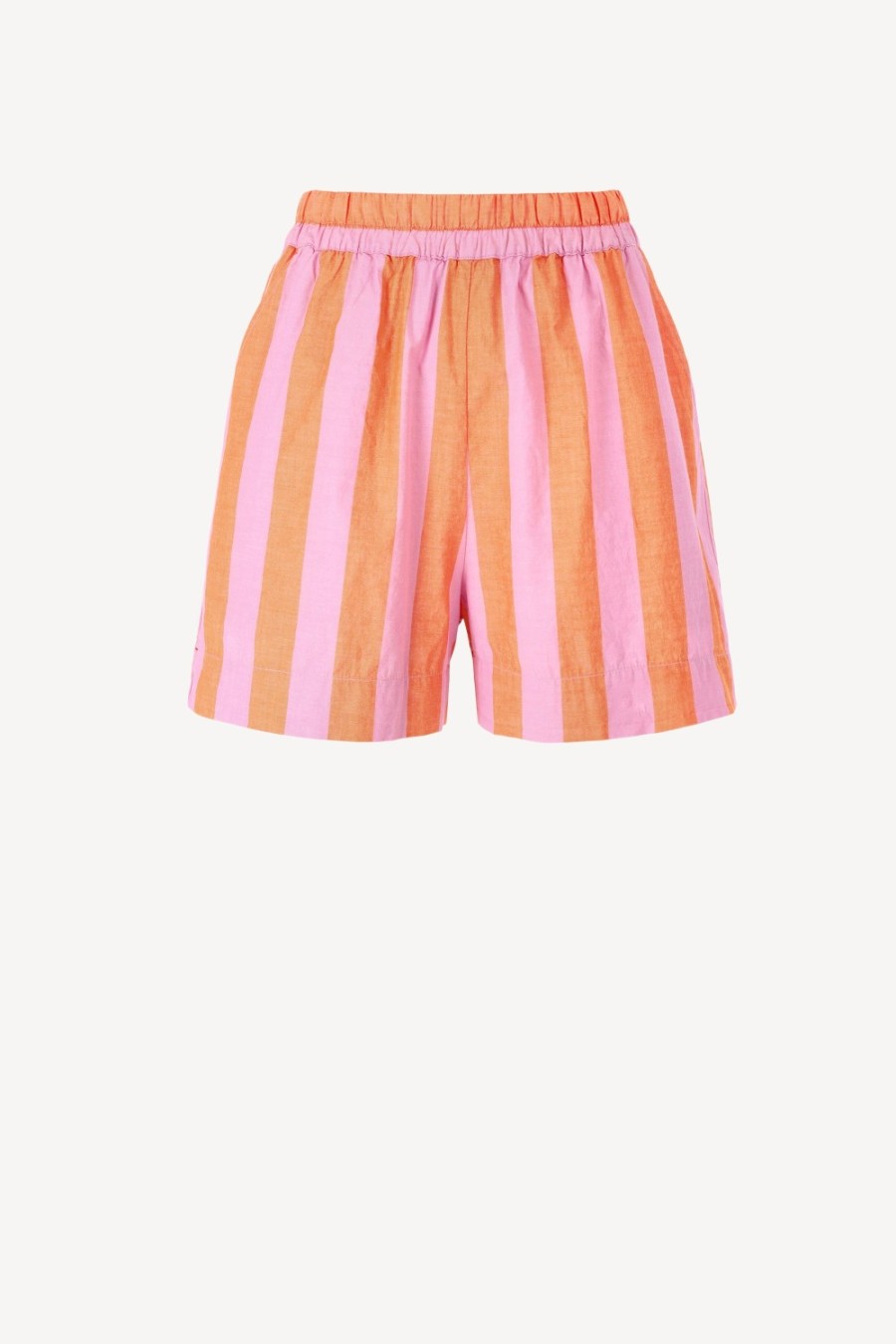 Vetements Xirena | Short Caysen A Rayures Pomelo
