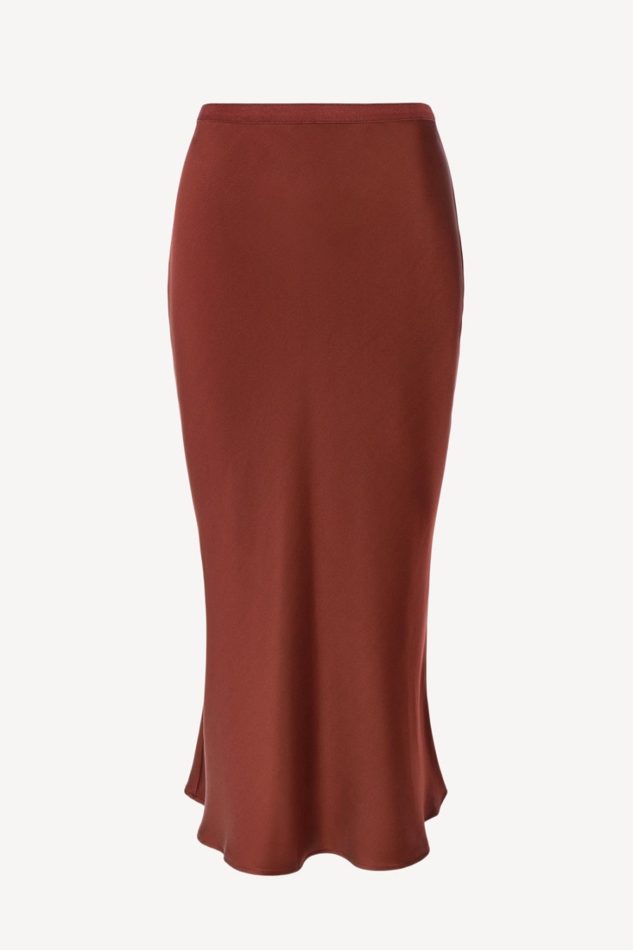 Vetements Anine Bing | Jupe En Soie Bar In Dark Cherry