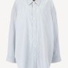 Vetements R13 | Blouse Drop Neck Oxford A Blue Pin Stripe