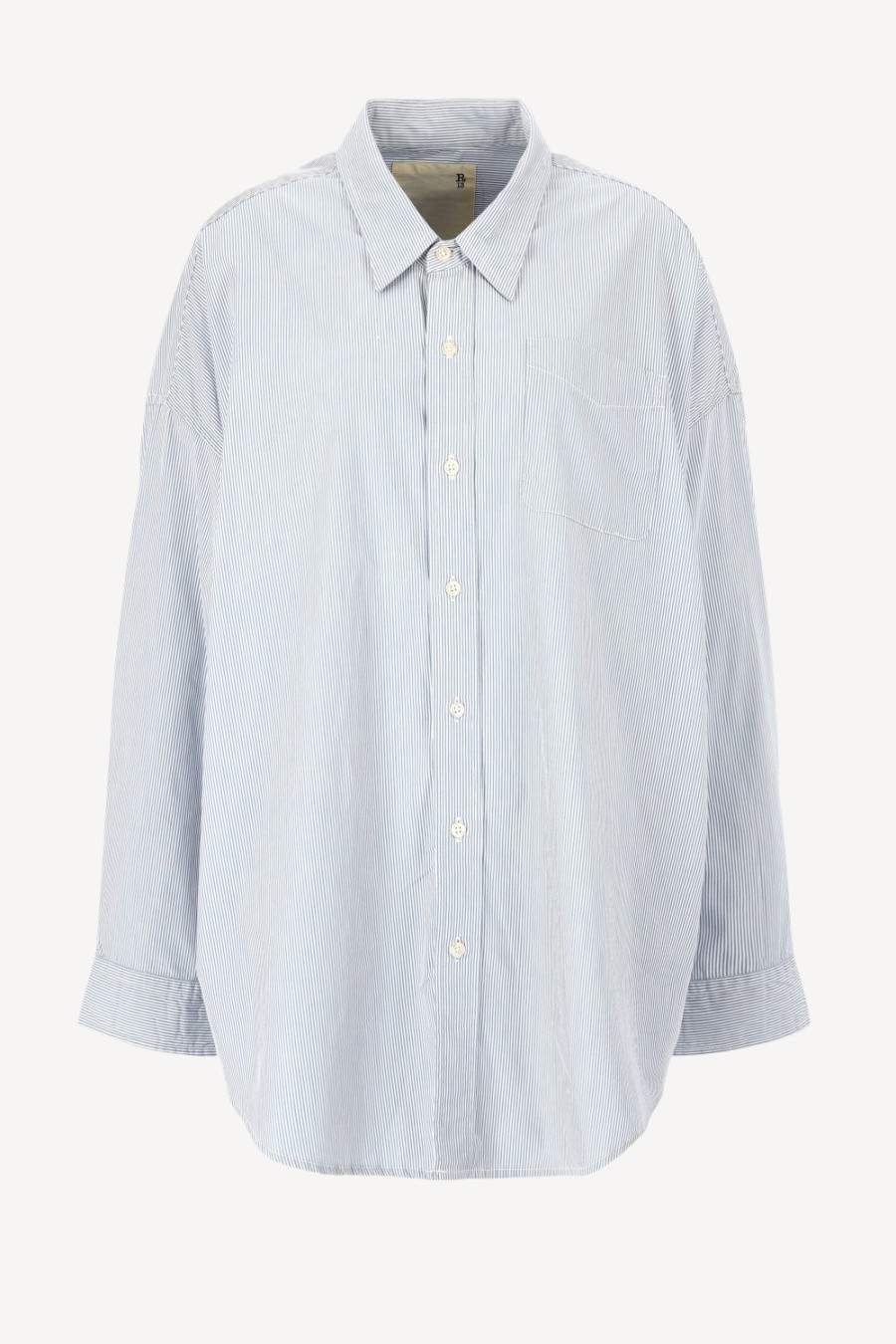 Vetements R13 | Blouse Drop Neck Oxford A Blue Pin Stripe