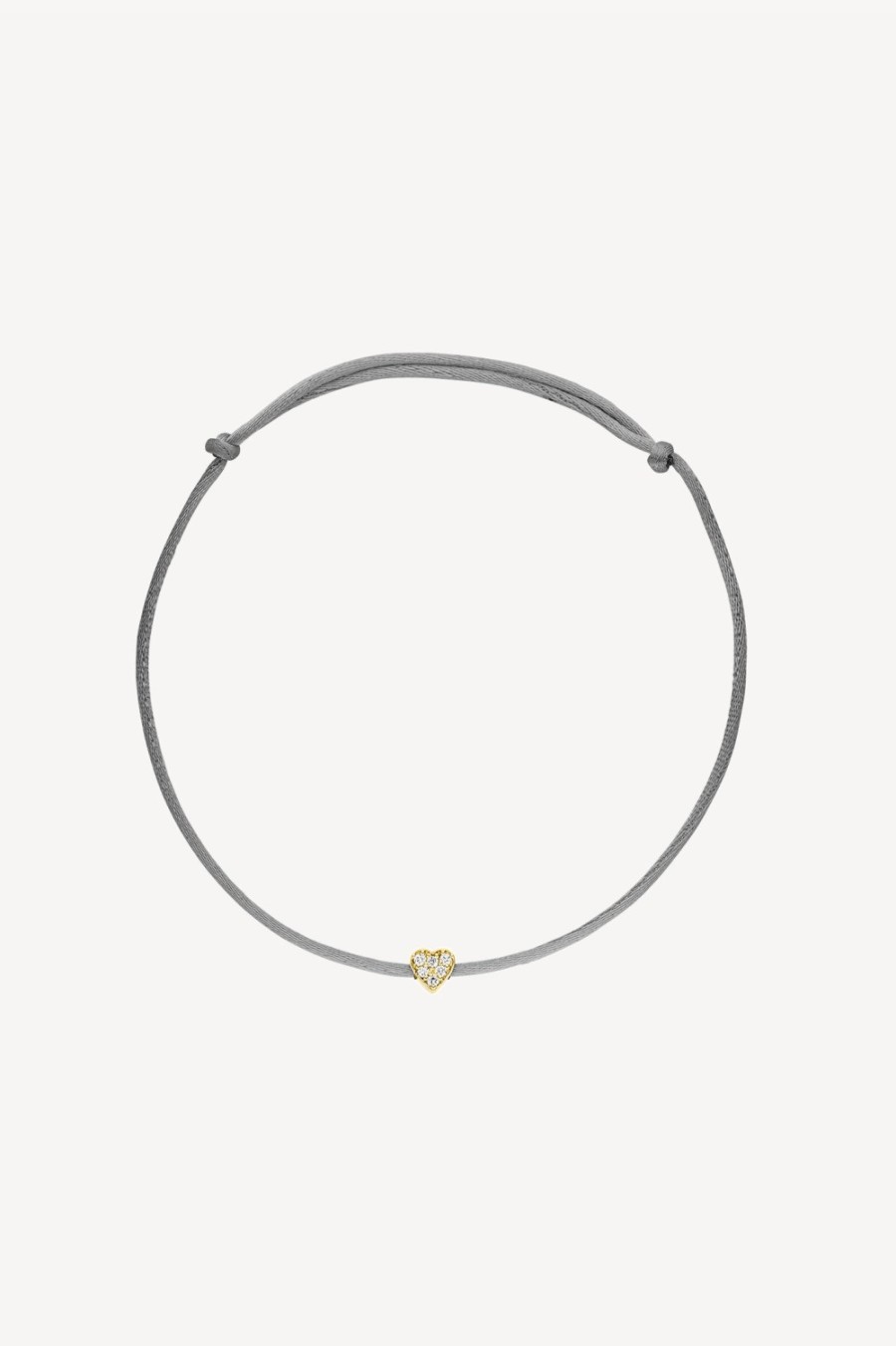 Bijoux Nina Kastens Jewelry | Bracelet Diamond Heart En Gris