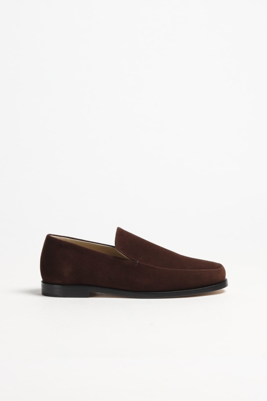 Chaussures Khaite | Loafer Alessio En Daim Cafe