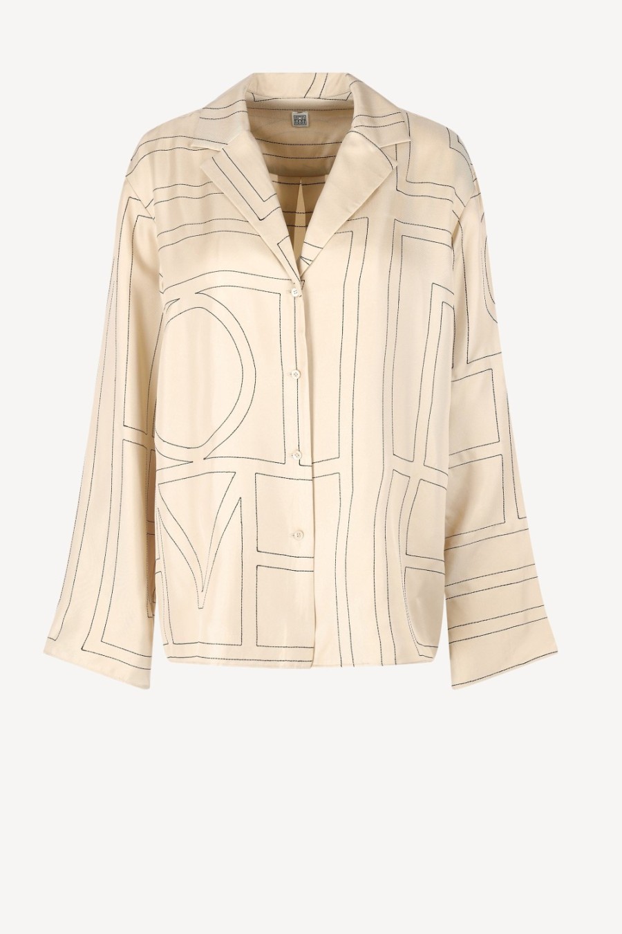 Vetements Toteme | Blouse Monogram Pj En Ivoire