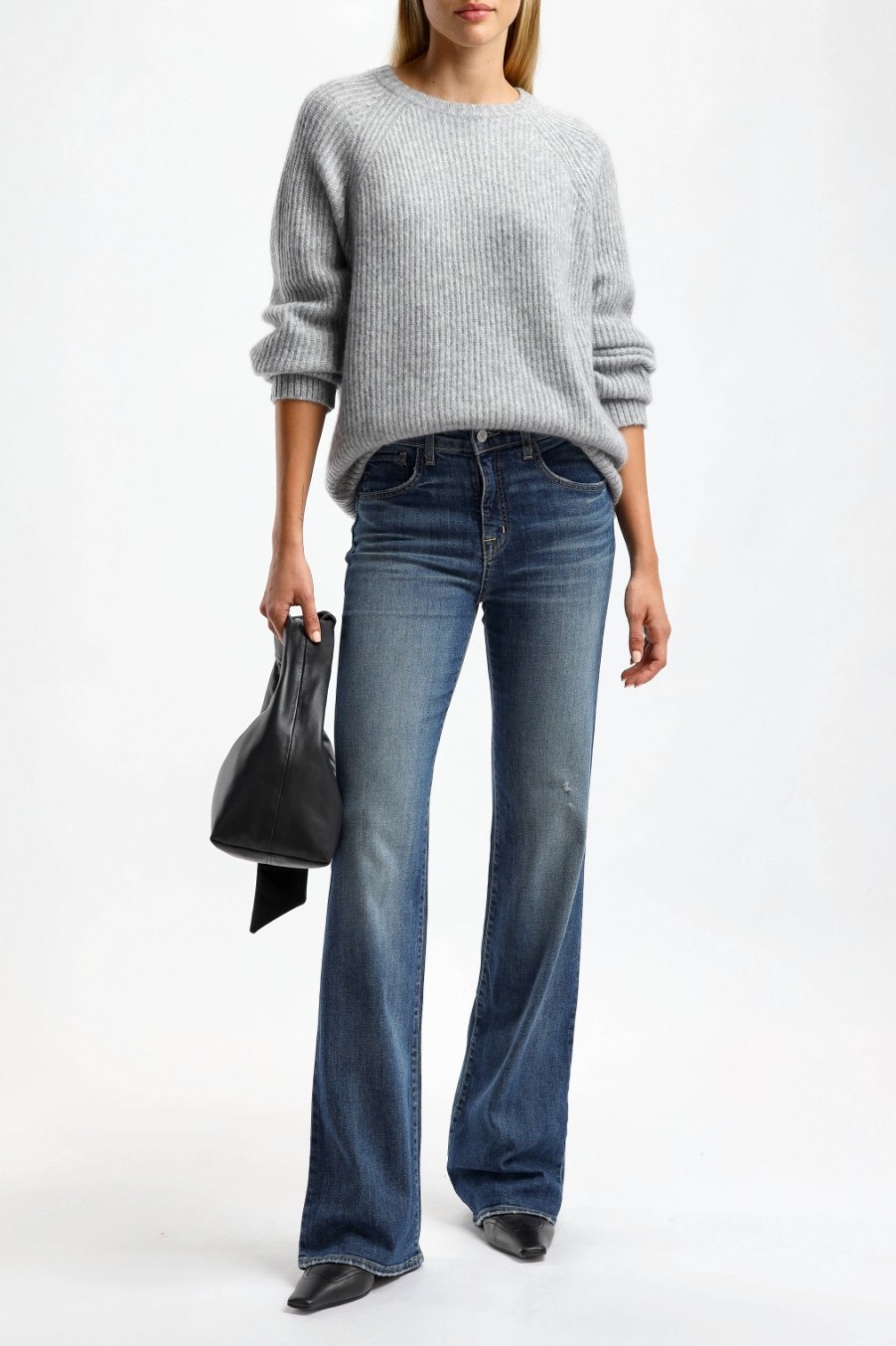 Vetements Allude | Pull Classique Gris Clair