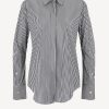Vetements ÉMANOU | Blouse Alex En Marine/Blanc