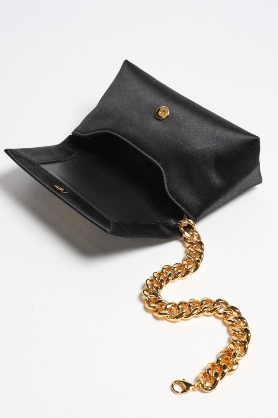 Sacs Tom Ford | Pochette Satin Mini Chain En Noir