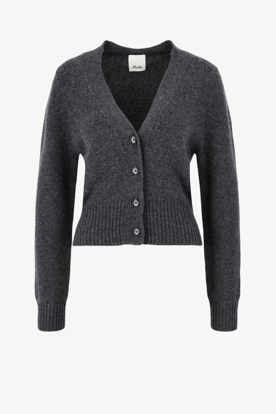 Vetements Allude | Cardigan Fitted En Gris Fonce