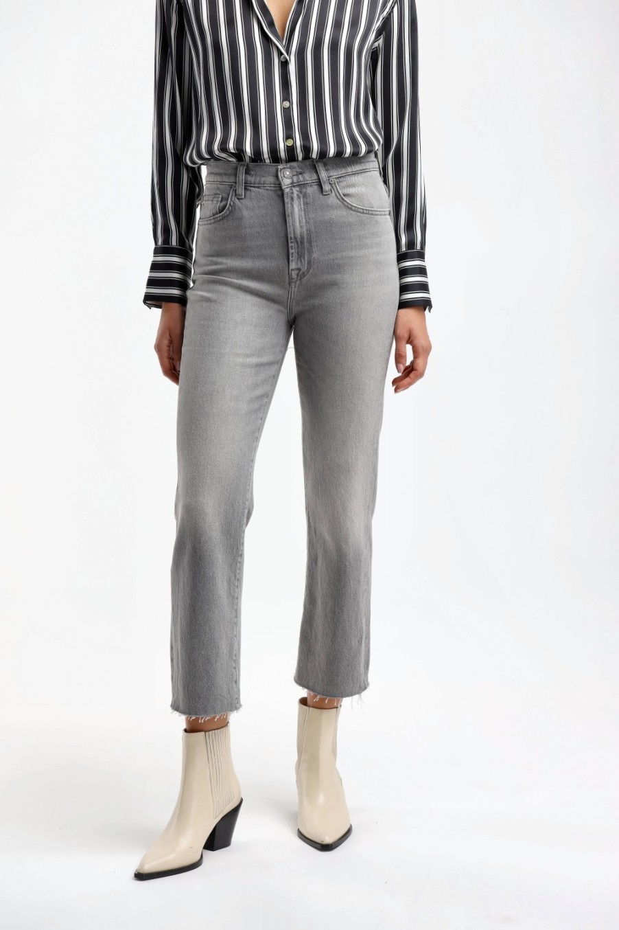 Vetements 7 For All Mankind | Jeans Logan Stovepipe En Gris