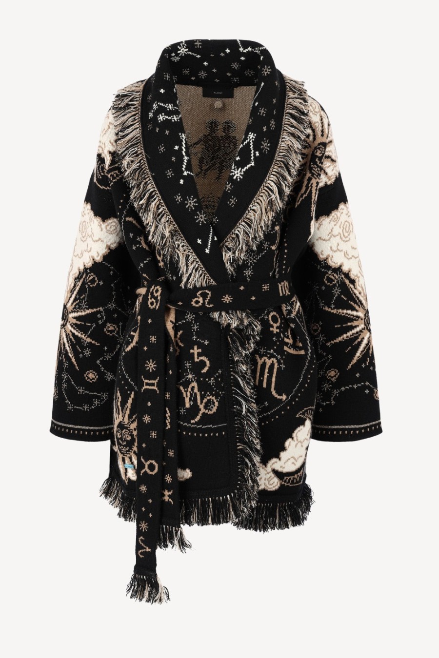 Vetements Alanui | Cardigan Twelve Signs En Noir/Chaleur