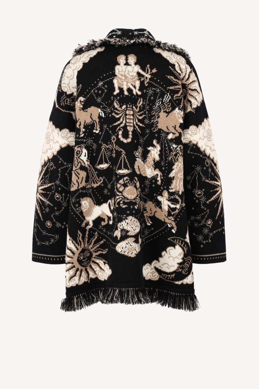 Vetements Alanui | Cardigan Twelve Signs En Noir/Chaleur