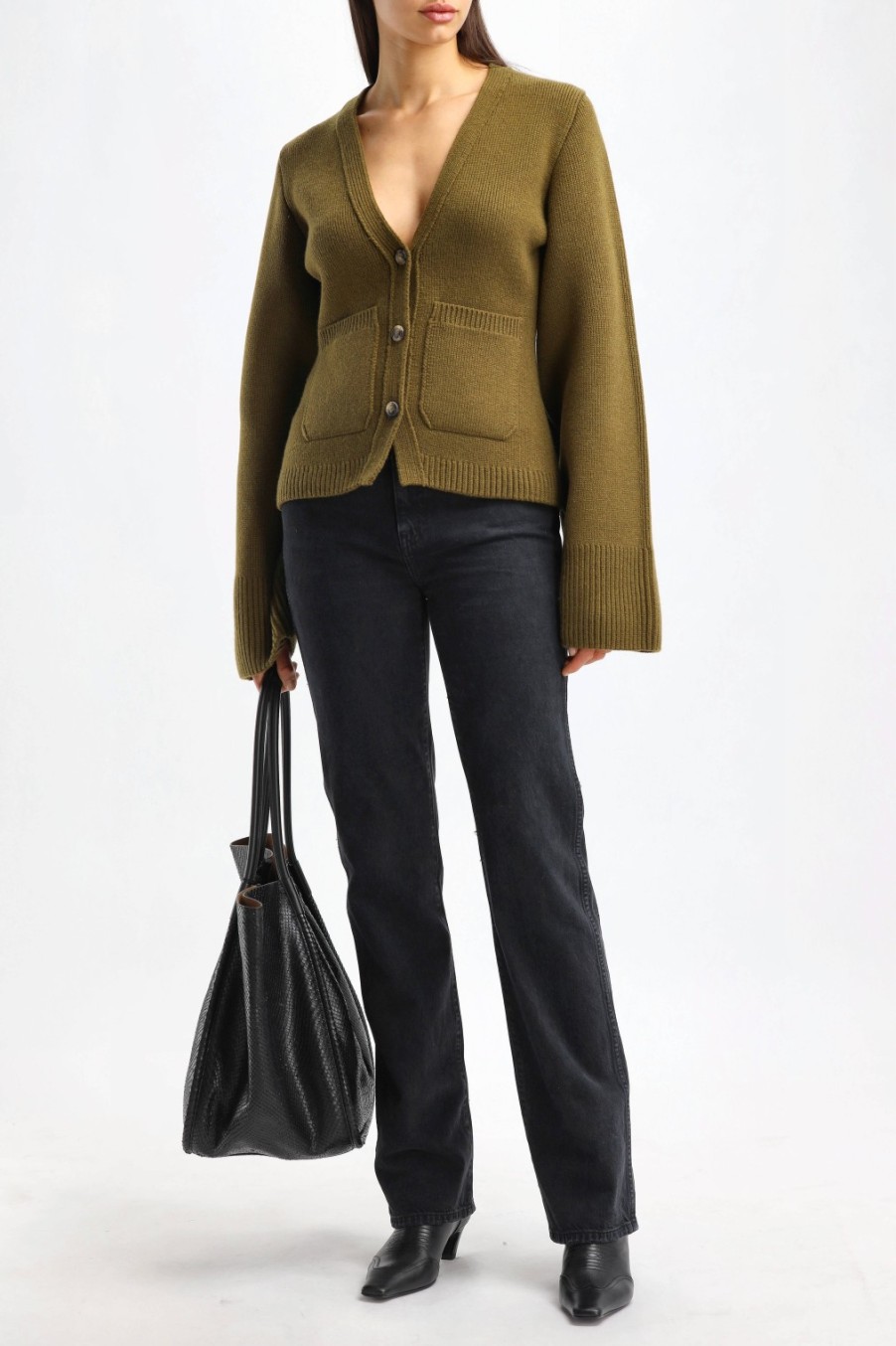 Vetements Khaite | Cardigan Scarlet En Avocat