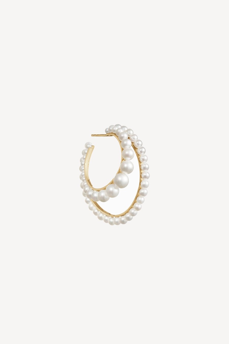 Bijoux Sophie Bille Brahe | Boucle D'Oreille Boucle Perle Droite
