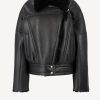 Vetements IRO | Veste En Cuir Octavi En Noir