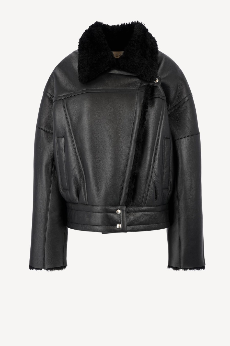 Vetements IRO | Veste En Cuir Octavi En Noir