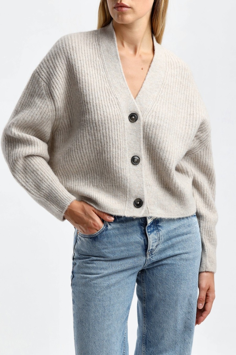 Vetements Closed | Cardigan En Gris Mer