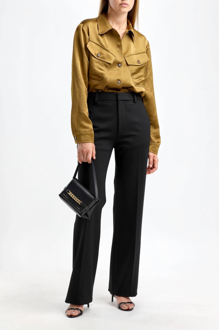 Vetements Victoria Beckham | Blouse Patch Pocket En Tawny Brown