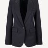 Vetements Nili Lotan | Blazer Adelaide En Marine Fonce