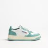 Chaussures Autry | Baskets Bicolor Up En Blanc/Malachite