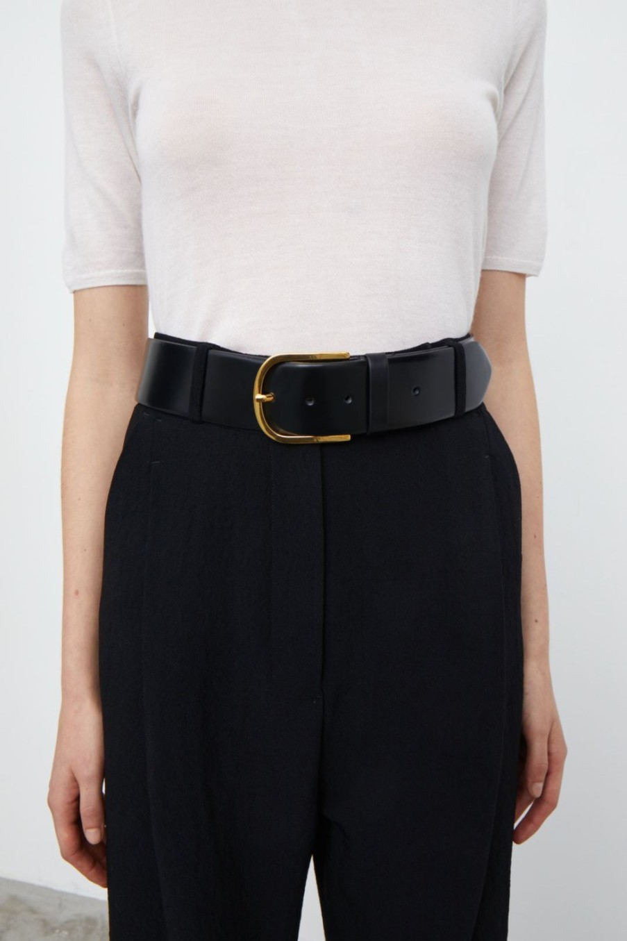 Accessoires Toteme | Ceinture Wide Trouser En Noir