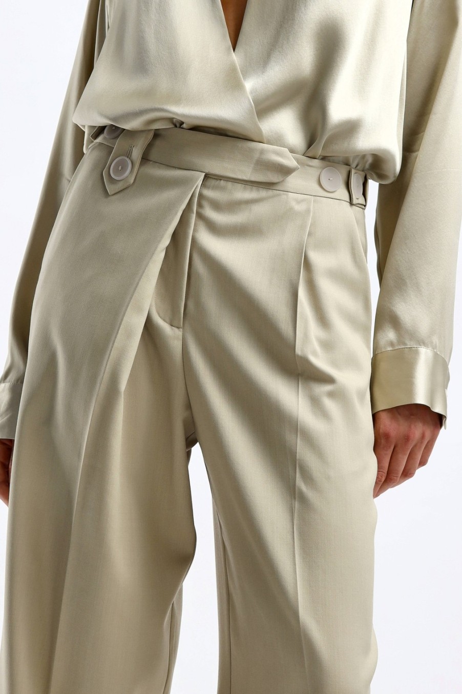 Vetements Christopher Esber | Pantalon Bermuda En Putty
