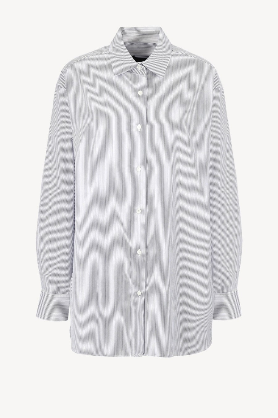 Vetements Nili Lotan | Blouse Yorke En Blanc/Bleu Marine