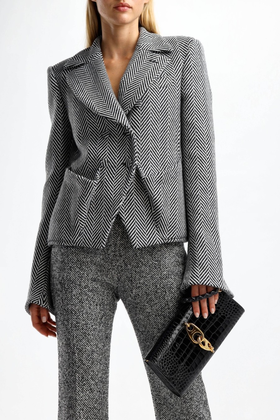 Vetements Tom Ford | Blazer Double-Faced En Chalk/Noir