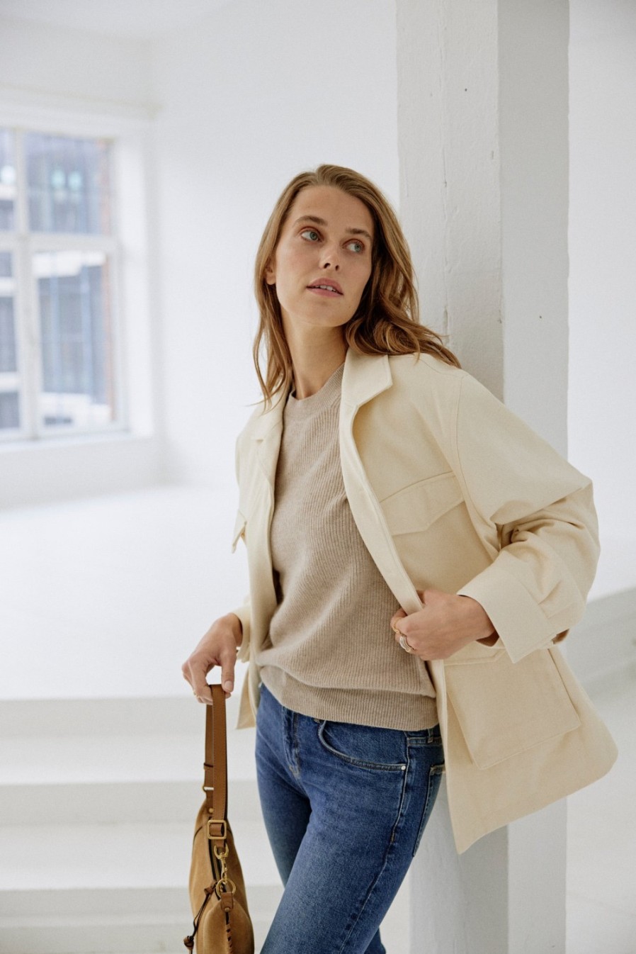 Vetements Lisa Yang | Tricot Gigi En Sable/Creme